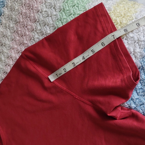 BYLT XL Drop Cut Short Sleeve Lux Red T-Shirt - Picture 7 of 14